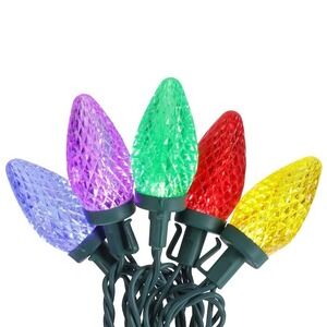 GE Energy Smart 100 LED Lights C9 LED Multicolor Christmas Indoor Outdoor 66 Ft